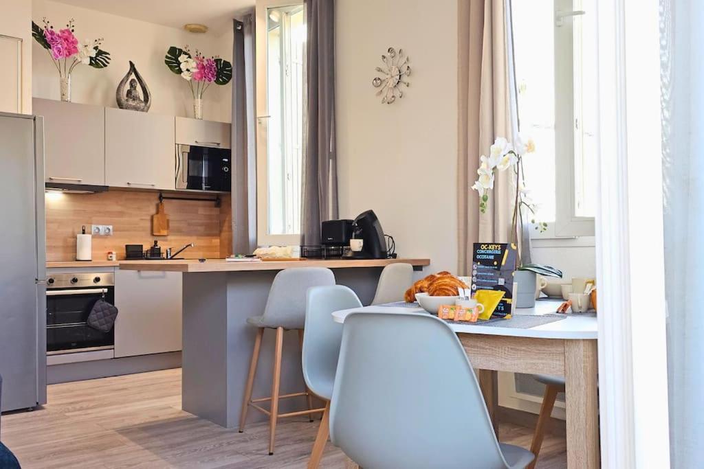 Appartement L'Orchidee, Proche De La Gare Avec Clim Et Terrasse à Narbonne Extérieur photo