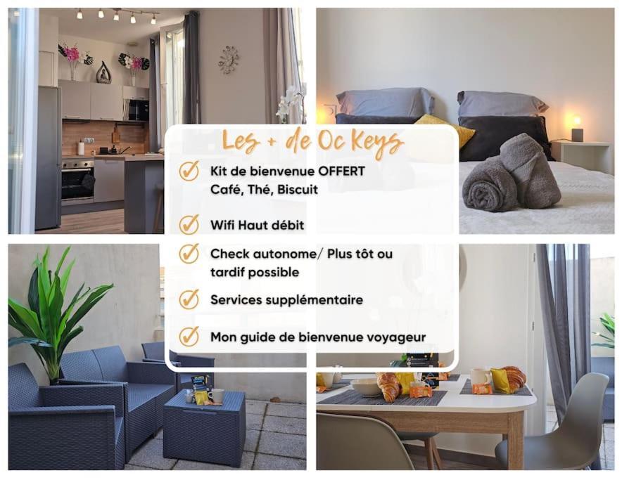 Appartement L'Orchidee, Proche De La Gare Avec Clim Et Terrasse à Narbonne Extérieur photo
