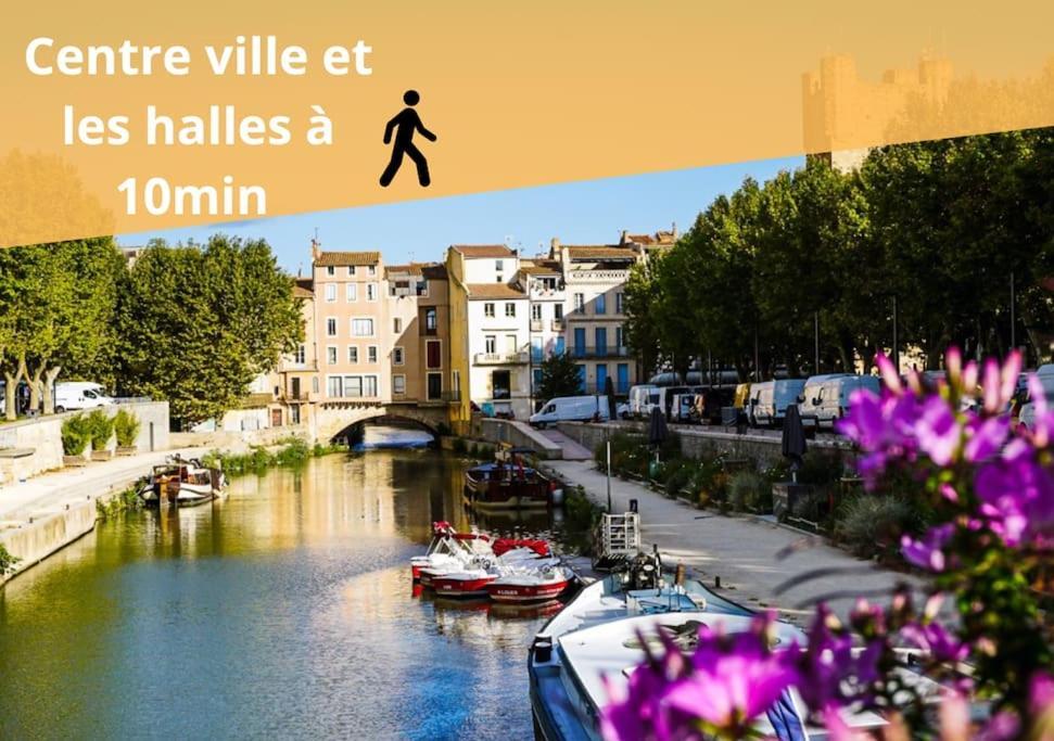 Appartement L'Orchidee, Proche De La Gare Avec Clim Et Terrasse à Narbonne Extérieur photo
